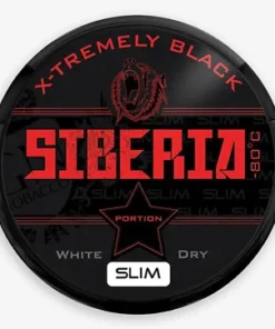 Siberia Snus -80 Xtremely Black White Dry Slim